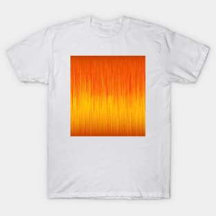 Orange And Yellow Abstract Paint Pattern Art T-Shirt